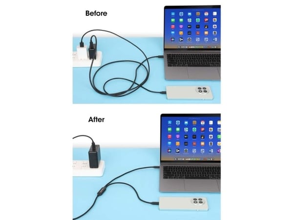 Manhattan 355810, 2 m, USB C, 2 x USB C, musta