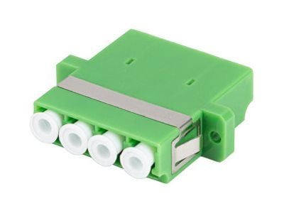 Lanberg - Nettverksadapter - LC/APC (hunn) til LC/APC (hunn) - fiberoptisk - kvadrupleks - 9 / 125 micron - grønn, hvit - for P/N: FP-LCAP-SE11-002...
