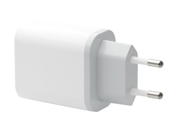 dbramante1928 re-charge - Strømadapter - 30 watt - 2 utgangskontakter (24 pin USB-C, USB-type A) - hvit - Europa