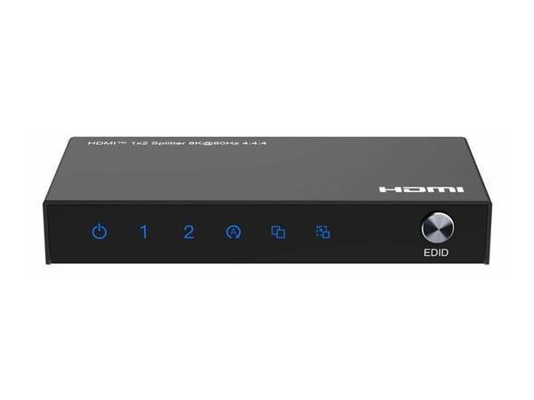 MicroConnect - Splitter - 8K60Hz, 4:4:4 - 2 x HDMI - stasjonær