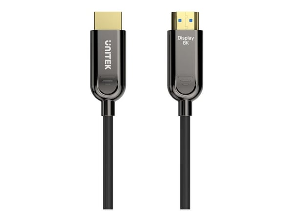 Unitek HDMI optinen kaapeli C11085GY01-20M v2.1 AOC, 8K, UHD, 120Hz M/M 30m