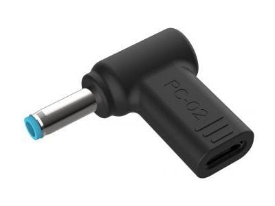 Conceptronic - Strømadapter - 24 pin USB-C (hunn) til 4,5 mm x 3,0 mm DC-jakk (hann) vinklet - DC 18 - 20 V - 5 A - støtte for Power Delivery 3.0, ...