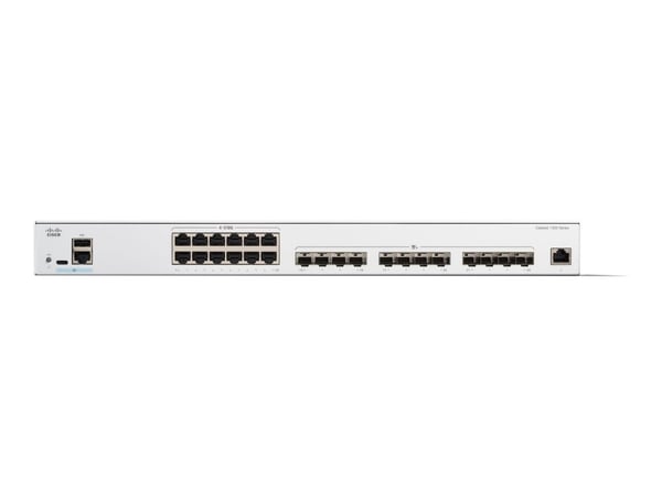 Cisco Catalyst 1300-24XTS - Switch - L3 - smart - 12 x 10 Gigabit Ethernet + 12 x 10 Gigabit SFP+ - rackmonterbar - gjenfabrikert