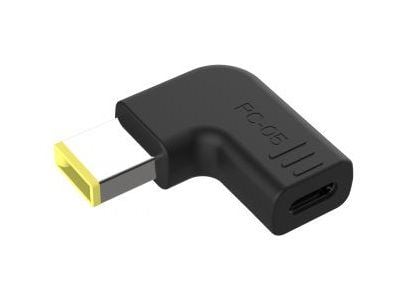 Conceptronic - Strømadapter - 24 pin USB-C (hunn) til Lenovo vanlig rektangelplugg (hann) vinklet - DC 18 - 20 V - 5 A - støtte for Power Delivery ...