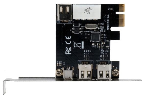 EXSYS GmbH PCI-Express FireWire 1394a-kort med 3+1 portar (via) (EX-16600)