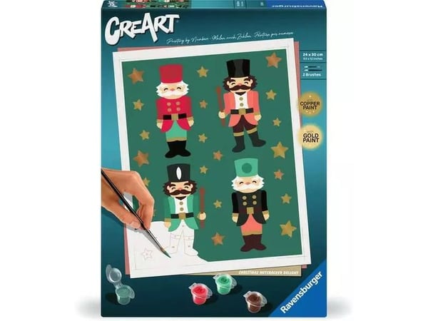 Ravensburger 23893, Malinger inkludert, Gutt/Jente, Fargelegg etter tall