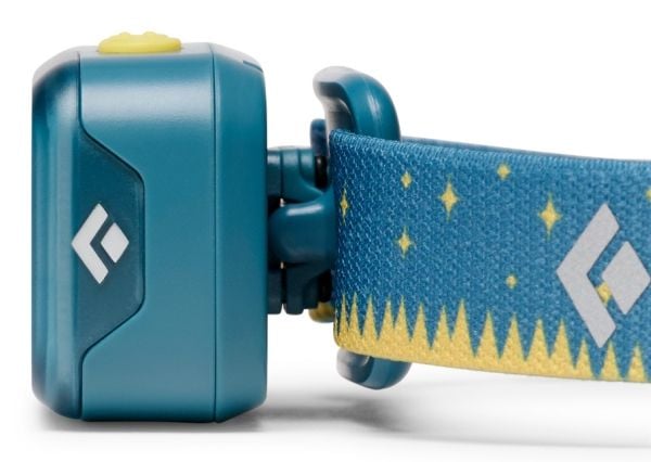 Black Diamond Wiz Kid, Hodebåndslommelykt, Blå, Knapper, IPX4, LED, 2 lamper