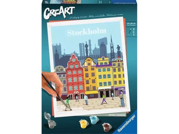 Ravensburger 23520, Malinger inkludert, Gutt/Jente, Fargelegg etter tall