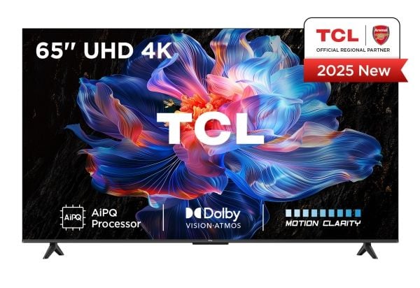 TCL 65V6C - 65" Diagonalklasse (64.5" synlig) - V6C Series LED-bakgrunnsbelyst LCD TV - Smart TV - Google TV - 4K UHD (2160p) 3840 x 2160 - HDR - b...