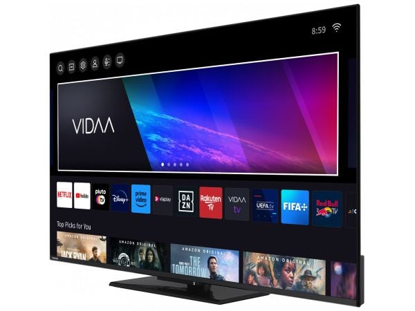 Dynabook Toshiba 55QV3463DG - 55" Diagonalklasse LED-bakgrunnsbelyst LCD TV - QLED - Smart TV - 4K UHD (2160p) 3840 x 2160 - HDR