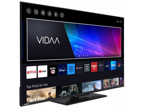 Toshiba 43QV3463DG - 43" Diagonalklasse QV34 Series LED-bakgrunnsbelyst LCD TV - QLED - Smart TV - VIDAA - 4K UHD (2160p) 3840 x 2160 - HDR - Direc...