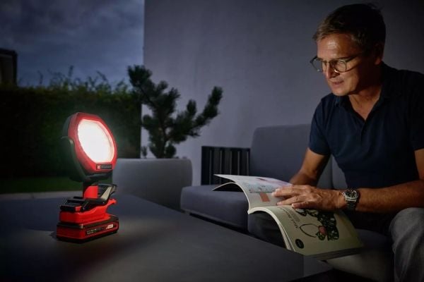 Einhell GC-OL 18/1500 Li-Solo, Bordlys, Svart, Rød, 1 ampuller, LED, Kjølig hvit, 7000 K - SOLO