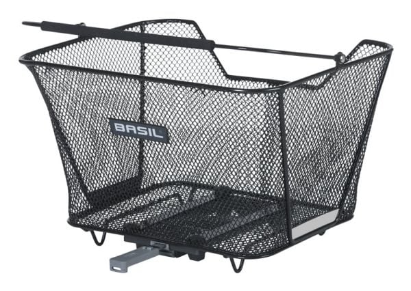 Basil Lesto MIK, Bakre, Sykkelkurv, Stål, Sort, 10 kg, 320 mm