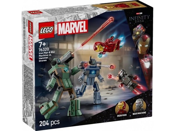 LEGO Super Heroes 76320 Iron Man og War Machine mot Hammer-droner