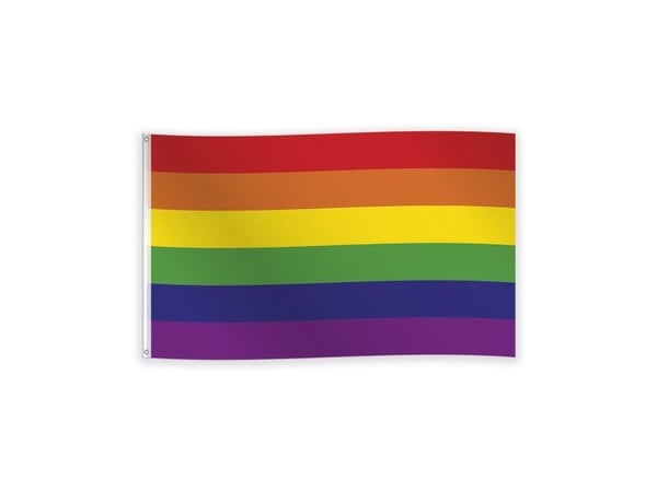 Regnbue flag, 150 x 90 cm