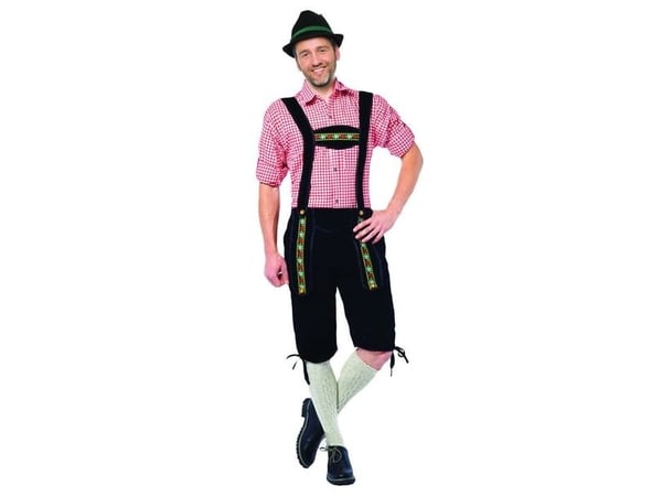 Sorte tyrolerbukser