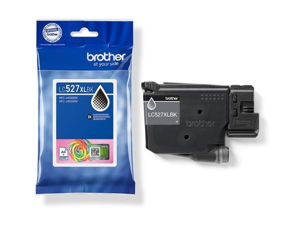 Brother LC527XLBK - Høy ytelse - svart - original - pute pakke - blekkpatron - for Brother MFC-J4350DW, MFC-J4550DW, MFC-J6760DW
