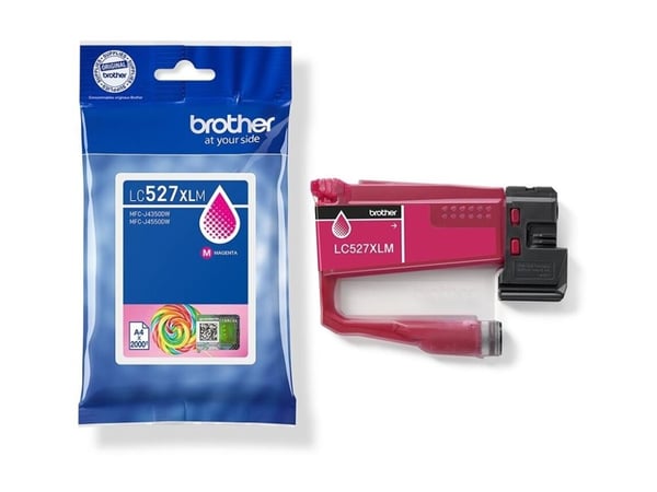 Brother LC527XLM - Høy ytelse - magenta - original - pute pakke - blekkpatron - for Brother MFC-J4350DW, MFC-J4550DW, MFC-J6760DW