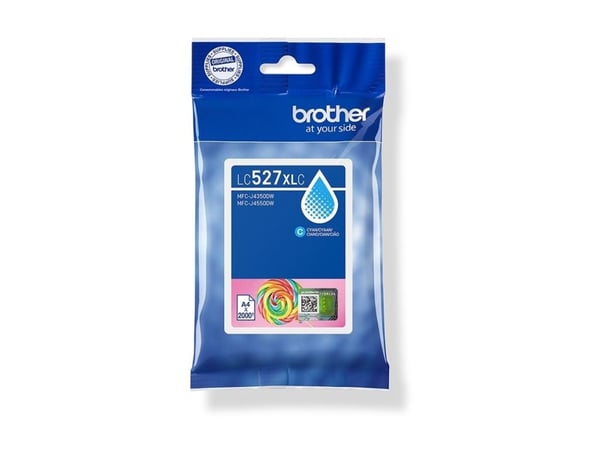 Brother LC527XLC - Høy ytelse - cyan - original - pute pakke - blekkpatron - for Brother MFC-J4350DW, MFC-J4550DW, MFC-J6760DW