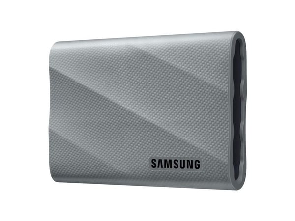 Samsung T9 MU-PK2T0G - SSD - kryptert - 2 TB - ekstern (bærbar) - USB 3.2 Gen 2x2 (USB-C kontakt) - 256-bit AES - grå