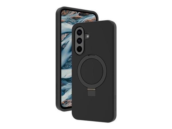 dbramante1928 Iceland Pro - Baksidedeksel for mobiltelefon - stativ - MagSafe-samsvar - plastikk - svart - for Samsung Galaxy A56