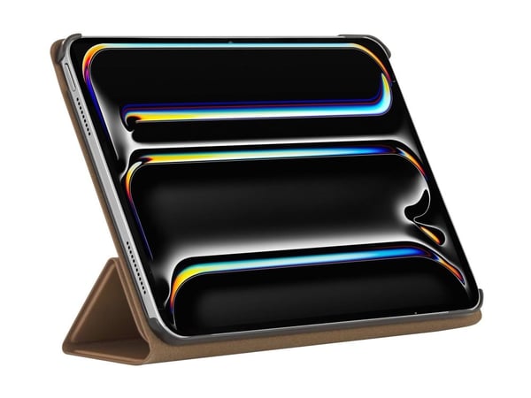 dbramante1928 Risskov - Lommebok for nettbrett - helnarvet lær - gyllenbrun - for Apple 11-inch iPad Pro (M4, M5)