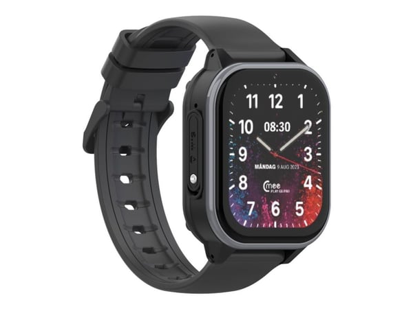 CMEE PLAY Pro G5 - Smartklokke - display 1.85" - 8 GB - Wi-Fi, LTE - 4G - 3 megapiksel kamera - 56 g - svart