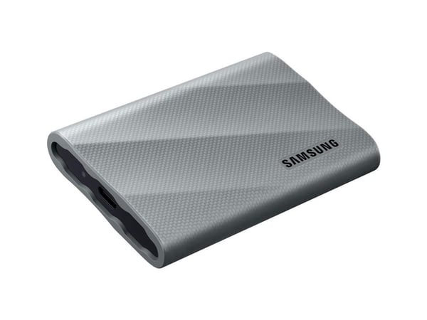 Samsung T9 MU-PK2T0G - SSD - kryptert - 2 TB - ekstern (bærbar) - USB 3.2 Gen 2x2 (USB-C kontakt) - 256-bit AES - grå