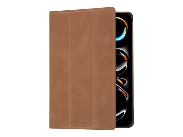 dbramante1928 Risskov - Lommebok for nettbrett - helnarvet lær - gyllenbrun - for Apple 11-inch iPad Pro (M4, M5)