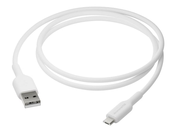 dbramante1928 re-charge - USB-kabel - USB (hann) til Micro-USB Type B (hann) - AC 100-240 V - 1 m - USB Power Delivery (12W) - hvit