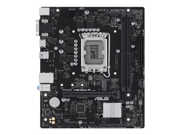 ASUS PRIME H610M-R-SI - Moderkort - micro ATX - LGA1700-uttag - H610 Chipuppsättning - USB 3.2 Gen 1 - Gigabit LAN - inbyggda grafiken (CPU krävs) ...