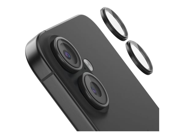 Belkin ScreenForce, Apple, iPhone 16, iPhone 16 Plus, Pudotuksen kestävä, Naarmuuntumisenkestävä, musta, Läpinäkyvä, 2 kpl