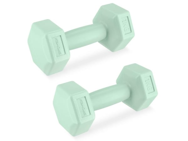 Spokey Set Of Dumbbells Monster 2X1kg Gn Light