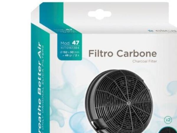 Elica CFC0141497, Filter till spiskåpa, Svart, Kol, Elica, Missy, Box, 155 mm