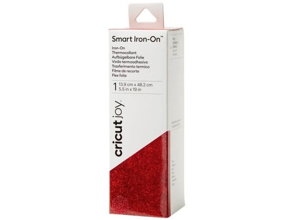 Cricut Joy Smart Iron-On - Hantverksmaterial - 13.9 x 48.2 cm - glitterröd - för P/N: 2007992