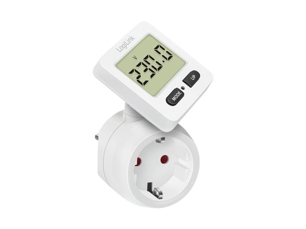 LogiLink EM0004, LCD, AC, 16 A, 3600 W, 58 mm, 91 mm
