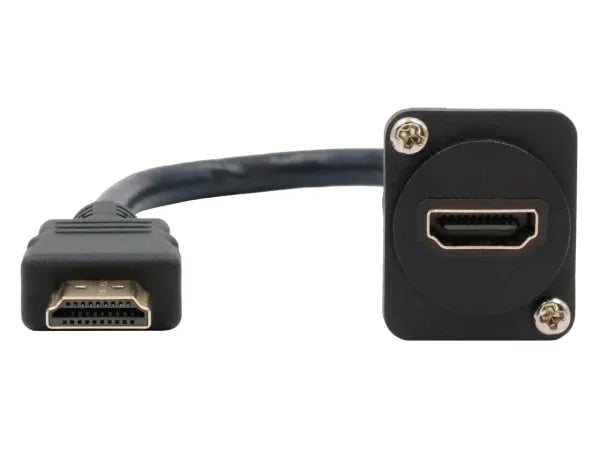 Sovitin 20cm HDMI-pistorasia->pistoke D-tyyppi