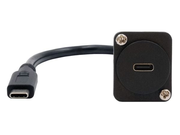 EXSYS GmbH Kabeladapter av D-typ USB-C hona till hane, USB 3.2 Gen 2, 20 cm (EX-49166)