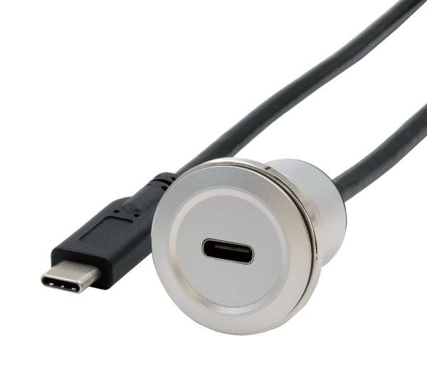 Adapter 30cm USB-C uttag->kontakt kabelansluten, installation