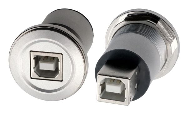 EXSYS GmbH Sisäänrakennettu sovitin metallinen USB B-liitäntä B-liitäntään, USB 2.0 (EX-49192)