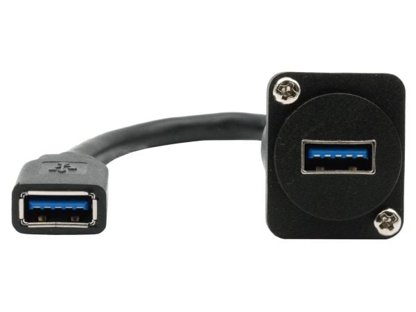 EXSYS EX-49165, 0,2 m, USB A, USB A, USB 3.2 Gen 1 (3.1 Gen 1), 5 Gbit/s, Sort