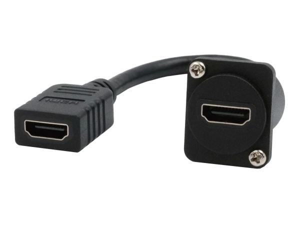 EXSYS EX-49163, 0,2 m, HDMI Type A (Standard), HDMI, Hunkjønn, Hunkjønn, Rett