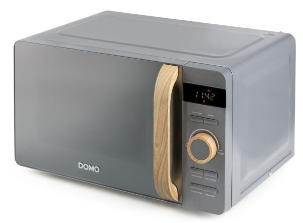 Domo DO3420, Benkeplate, Solo mikrobølge ovn, 20 l, 800 W, Innebygd skjerm, Knapper, Rotasjon