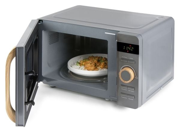 Domo DO3420, Benkeplate, Solo mikrobølge ovn, 20 l, 800 W, Innebygd skjerm, Knapper, Rotasjon