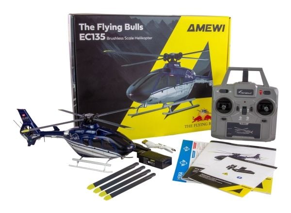 Amewi RC-helikopter EC135 Li-Po-batteri 400 mAh blå/svart