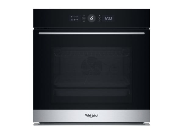 Whirlpool WOI5S8PPM1SXA, Medium, Elektrisk ovn, 73 l, 73 l, Hydrolytisk + pyrolytisk, Innebygget