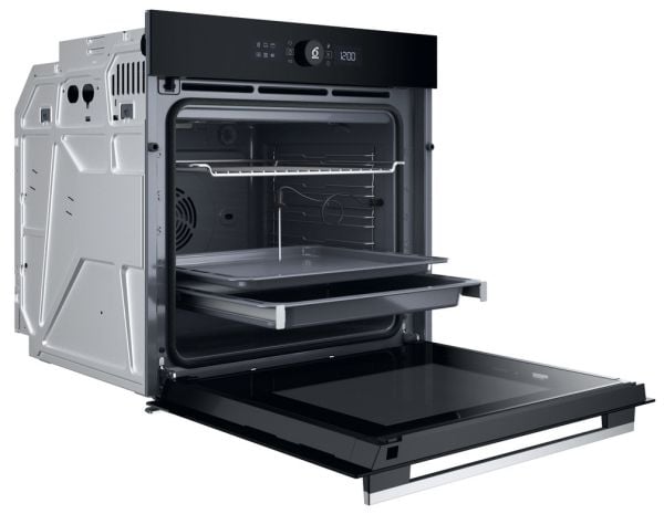 Whirlpool WOI5S8PPM1SXA, Medium, Elektrisk ovn, 73 l, 73 l, Hydrolytisk + pyrolytisk, Innebygget
