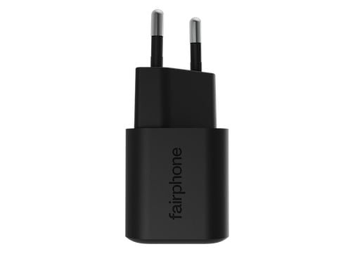 Fairphone - Strømadapter - 30 watt - 3 A - PD 3.0, PD/PPS 3.3, AFC, Apple 2.4A, QC 3.0, Huawei Fast Charge (USB-C) - svart - Europa