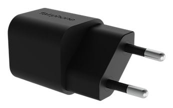Fairphone - Strømadapter - 30 watt - 3 A - PD 3.0, PD/PPS 3.3, AFC, Apple 2.4A, QC 3.0, Huawei Fast Charge (USB-C) - svart - Europa