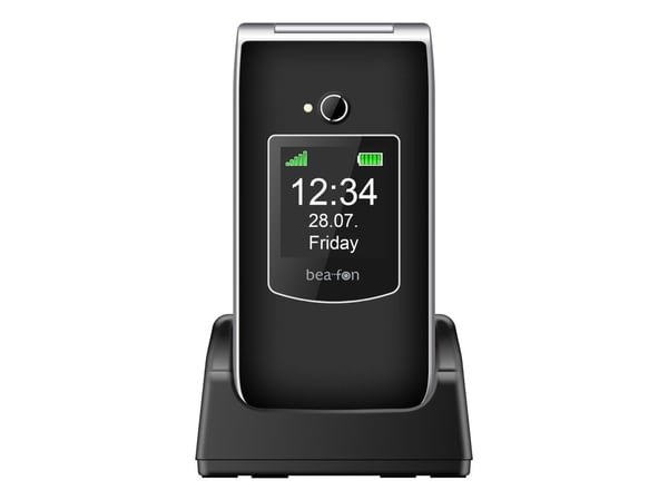 Beafon SL605, Simpukka, Yksittäinen SIM, 6,1 cm (2.4"), Bluetooth, 800 mAh, musta